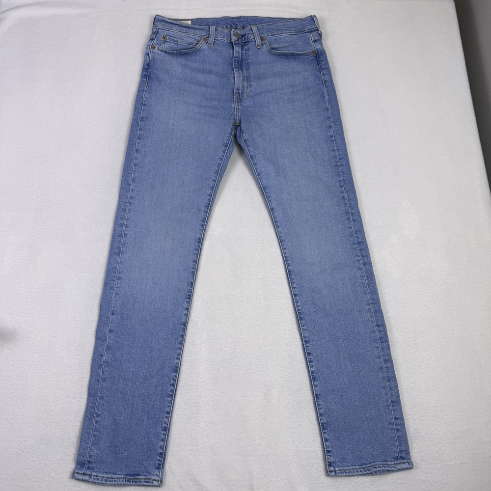 Levi's Premium 510 Skinny Men's Jeans 34x34 Light Wash Blue Denim 05510 Big E